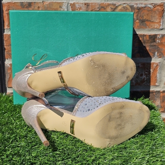 Lauren Lorraine Alanis Rhinestone Embellished Pumps,Women's Size 9.5 - Picture 6 of 6